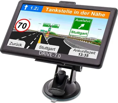 Produktbild von 7 Zoll GPS Navigationsgerät DRIVE 7.0 mit TMC für LKW, PKW, BUS, Wohnmobil, lebenslange Updates