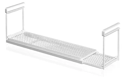 Metall-Hängekorb für Unterschrank, verstellbar 40-70 cm, weiß