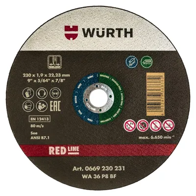 Produktbild von Wurth Trennscheibe Edelstahl A2 SR 230x1,9mm INOX