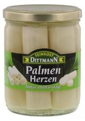 Obrázek produktu pro Delikatesy Dittmann palmová srdíčka 410g
