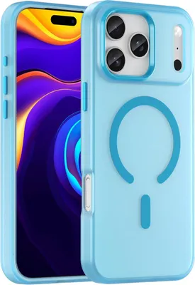 Produktbild von Mobigear Shockproof iPhone 17 Pro Max MagSafe Hülle Hardcase Backcover - Blau