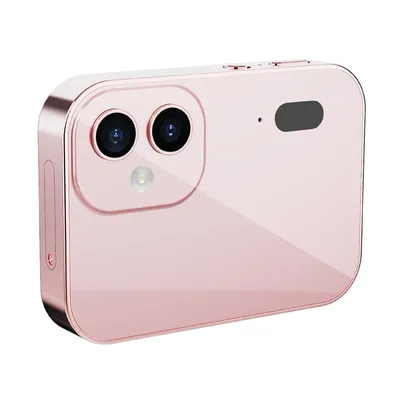 Immagine prodotto di Fotocamera digitale ZELURXX con touchscreen OLED da 64 MP, 3 obiettivi, video 4K, trasferimento OTG, scheda di memoria da 32 GB, rosa