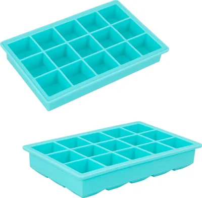 Obrázok produktu pre Bremermann 15 silikónová forma na kocky ľadu, sada 2 kusov // 2 kusy na 15 kociek ľadu, každý cca 3 x 3 cm // Výrobník ľadu