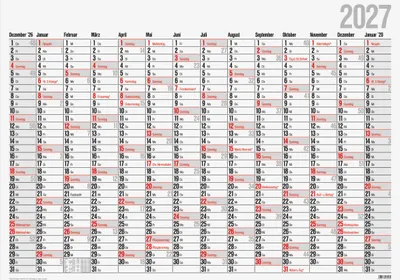 Produktbild von rido/idé 7033660007 Plakatkalender Mod. Office I 2027 980×685 mm