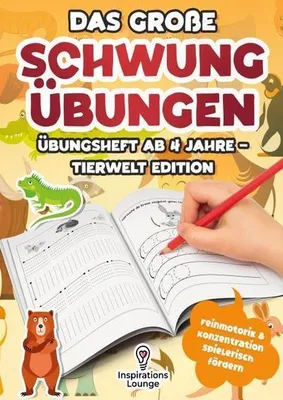 Produktbild von Das große Schwungübungen Übungsheft ab 4 Jahre - Tierwelt Edition