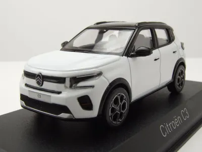 Produktbild von Norev 155311 Citroen C3 2024 weiß schwarz 1:43