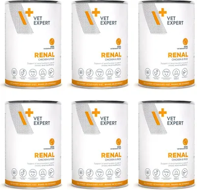 Image de VetExpert Veterinary Diet Nourriture humide pour chiens au poulet et au riz, 6 x 400 g