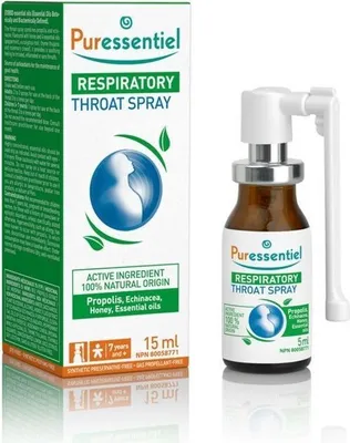 Zdjęcie produktu dla Puressentiel Spray do gardła Oddychanie 15 ml