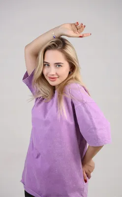 Obrázok produktu pre Tricko Oversize Uni - velkost XL - fialové - 100% bavlna - pohodlné, streetové oblecenie