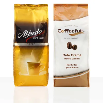 Produktbild von Darboven Alfredo Caffè Creme 6 x 1kg + Coffeefair Cafe Creme 1kg Kaffeebohnen