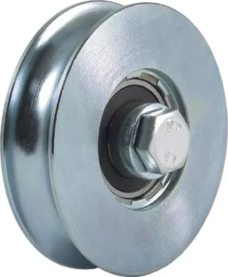 Produktbild von 80mm Rundrillenrad mit 1 Kugellager