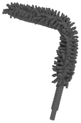 Produktbild von Flexibler Mikrofaser Staubwedel 57 cm doppelseitig schwarz mit abnehmbarer Spitze
