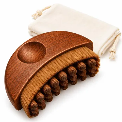 Produktbild von Lymphdrainage Massagebürste, Gesichtskonturenbürste, Make-up Pinsel und Gesichtsmassagegerät, Beauty-Pflegebürste für die Gesichtspflege