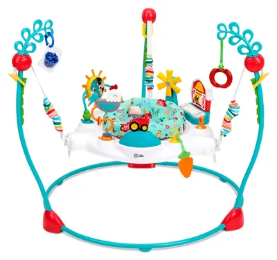 Produktbild von Baby Einstein Farm Explorers Jump & Learn Barnyard 2-in-1 Jumper mit interaktive