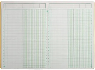 Produktbild von Spaltenbuch A4 Karton mit Kopfleiste 4 Spalten 40 Blatt Packung mit 5 Stück