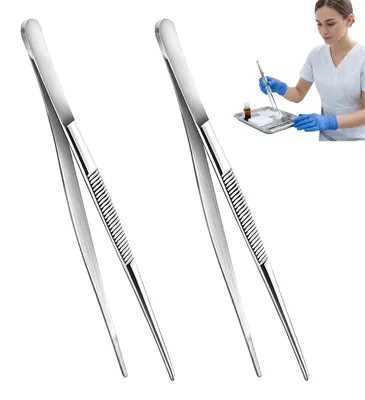 Professionelle Küchenzangen aus Edelstahl, 30 cm, 2er-Set