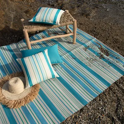 Produktbild von Gestreifter Outdoor-Teppich