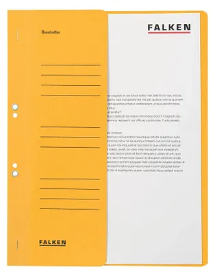 Image de FALKEN 80003825 Classeur à anneaux 50 pages jaune DIN A4