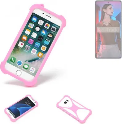 Produktbild von K-S-Trade Handy Hülle kompatibel mit Tecno Camon 20 Pro Schutz Hülle Bumper Silikon Schutz Hülle Cover Case Silikoncase Silikonbumper TPU Softcase