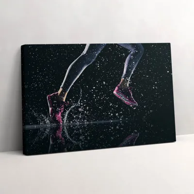 Produktbild von Gesunder Lebensstil - Laufen – Leinwandbild Wandbild – 30x20 cm – Leinwandbilder – Wandbilder – Schlafzimmer – Flur
