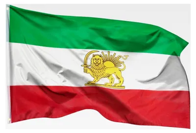 Produktbild von Iranische Flagge mit Löwe 90x150cm - wetterbeständige Fahne aus 100% Polyester, robuste Doppelnaht und lebendige Farben