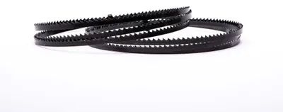 Image de Lot de 2 lames de scie, dimensions 1490 x 8 x 0,65 mm, pour le bois et le plastique