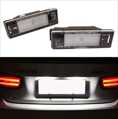 Image de 2x LED PREMIUM éclairage de plaque d'immatriculation pour Peugeot 1007 3008 Expert II RCZ Coupe