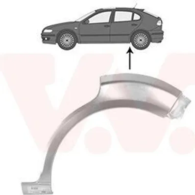 Image de VAN WEZEL Panneau latéral de réparation pour SEAT Leon à hayon (1P1)