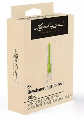 Produktbild von LECHUZA-Zubehör 6er Set Bewässerungsstick (Inhalt: 6 Stück) | Ersatzteil passend für LECHUZA-Gefäße mit Stick-Bewässerung | 11045