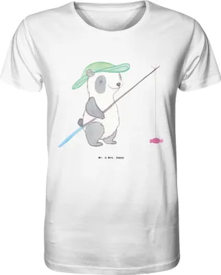 Produktbild von Mr. & Mrs. Panda T-Shirt Panda Angeln Größe M - Weiß - Geschenk, Angelsport, gehen, Hobbyangler, Angelverein, Angler, Tshirt, Herren-T-Shirt, Fun Shirt, Oberteil, Herren