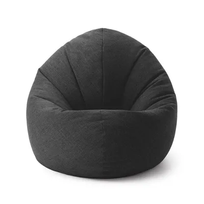 Obrázek produktu pro Lumaland Sedací vak Interior Line - Sedací polštář kulatý - Indoor - 300 l výplň - 120 x 80 x 75 cm - tmavě šedý