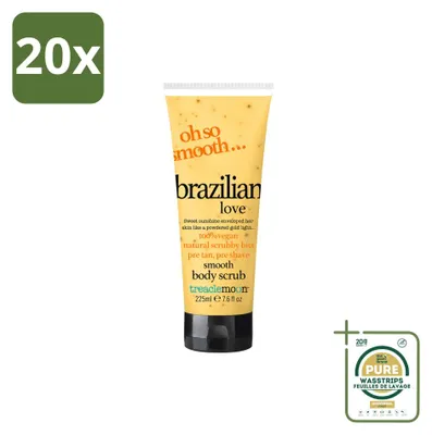 Imagen del producto de 20 unidades de exfoliante corporal Treaclemoon Brazilian Love - 225 ml - Paquete de suministro