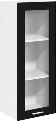 Produktbild von vidaXL Hängeschrank mit Speicher Schwarz Eichen-Optik 40 x 31 x 100 cm