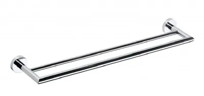 Obrázek produktu pro Dvojitý držák ručníků X-ROUND 600x121 mm, chrom