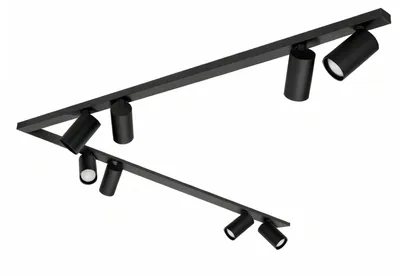 Image de Plafonnier BORA 6xG9 noir/fumé