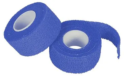Produktbild von Rollen Pflaster / Bandagen selbsthaftend 5 m x 2,5 cm blau