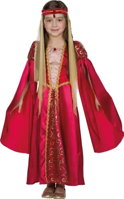 Produktbild von Rubies 12317 128, Maskenkostüm, Kind, Weiblich, Mittelalterlich, Prinzessin, Rot