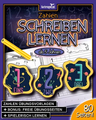 Produktbild von Zahlen schreiben lernen ab 5 Jahren