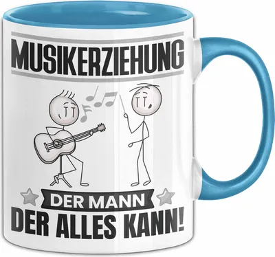 Produktbild von Musikerziehung Tasse Geschenk für Musikerziehung Der Mann Der Alles Kann Geschenkidee zum Geburtstag (Blau)