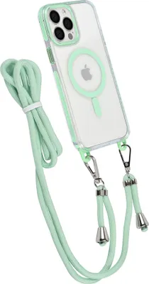 Produktbild von TUNIQ iPhone 13 Pro Max Back cover case - neck cord - magsafe - Green