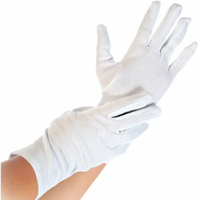 Produktbild von 1 Paar Baumwollhandschuhe Größe L, waschbar Stoffhandschuhe Handschuh