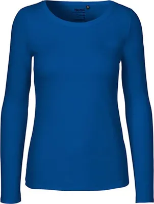 Produktbild von Neutral O81050 | Damen Long Sleeve T-Shirt / 100% Fairtrade-Baumwolle - Farbe: Royal - Größe: M