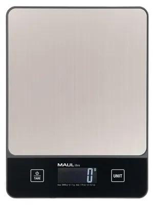 Digitale Briefwaage 5 kg, kompakt, schwarz/silber