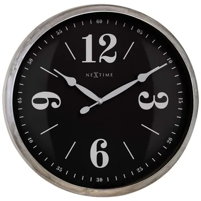 Zdjęcie produktu dla Zegar ścienny NeXtime 3290ZI "Classic", srebrny/czarny
