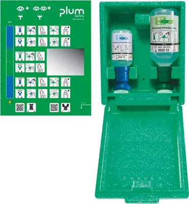 Obrázok produktu pre Očná pohotovostná stanica 1x200 ml pH Neutrálne,1x0,5l Výplach očí. PLUM