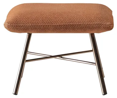 Immagine prodotto di Sgabello moderno in acciaio inox sgabello pouf mobili tappezzeria nuovi