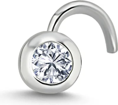 Produktbild von 0,04 Carat Diamant Nasenpiercing Nostril 950er Platin