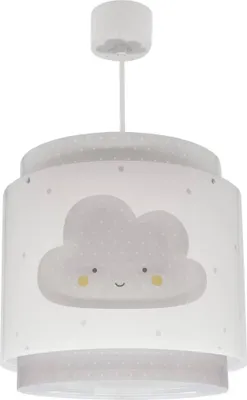 Produktbild von Deckenlampe für Kinder Wolke mit transparentem Doppelschirm und abnehmbarem Diffusor