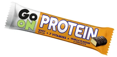 Productafbeelding van Go On eiwitreep met vanillesmaak, 50 g, Sante