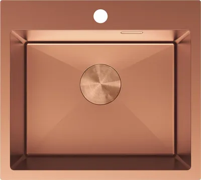 Zdjęcie produktu dla Mexen Solix zlewozmywak stalowy 1-komorowy 500 x 450 mm, miedź - 6402501000-65